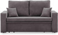 Sofa Aikido I Schlafsofa - 150 x 85 x 80 cm für 2 Personen - Cordstoff Poso 022 mit Bettkasten - Modernes Sofa mit Schlaffunktion