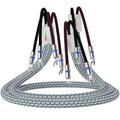 Monosaudio S802S6R HiFi Lautsprecherkabel - 2,5 m Kabel aus reinem Kupfer - Rhodinierte Y Spatenstecker - Für Verstärker AV Receiver Lautsprecher