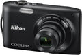 Nikon COOLPIX S3300 Digitalkamera 16 MP - 6 fach optischer Zoom - Bildstabilisierung und 2,7 Zoll Display - Schwarz