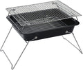 Faltbarer Barbecue Holzkohlegrill - Tragbarer Camping Grill mit guter Belüftung - Kompakter BBQ Grill für Terrasse Garten und Picknick