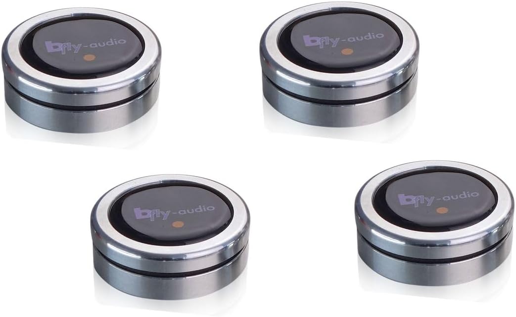 Pure 1 Absorber Set bis 25 kg - 17 mm Ausführung aus Aluminium - HiFi Geräte Absorber für Audio Komponenten - P1 aus Deutschland