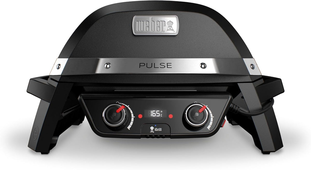 Weber PULSE 2000 Elektrogrill - 49 x 39 cm Grillfläche - Zwei Zonen Grillen mit digitalem Temperaturregler