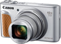 Canon PowerShot SX740 HS Digitalkamera - 20,3 MP CMOS Sensor und 40 fach optischer Zoom - 4K Ultra HD mit 3 Zoll Display - WLAN Bluetooth HDMI Silber