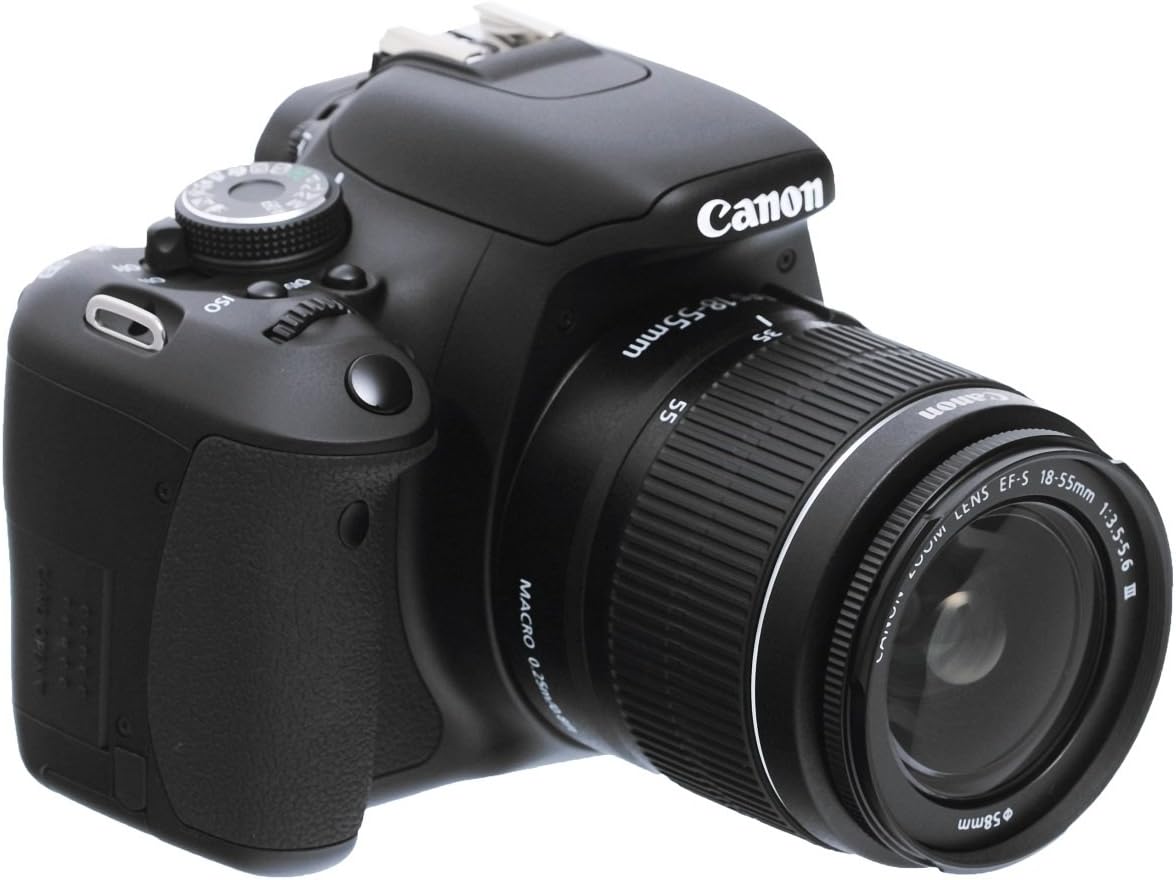 Canon EOS 600D Spiegelreflexkamera Kit - 18 MP CMOS Sensor mit EF S 18 bis 55 mm IS II - Full HD Video - Schwenkbares 3 Zoll Display für flexible Aufnahmen
