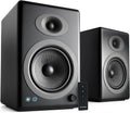 Audioengine A5 Classic Aktivlautsprecher - 150W Stereo Regallautsprecher - Integrierter Analogverstärker - RCA und 3,5 mm Eingang Fernbedienung Schwarz