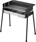 Tragbarer Holzkohlegrill BBQ Grill - Rauchfreier Außengrill mit Wärmeisolierung - Mobiler Grillofen für Camping Picknick Garten