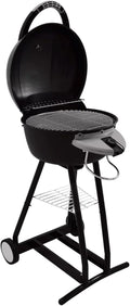 Syntrox Blumbria Elektrogrill Grillwagen - 2000 W Balkongrill mit Windschutz - Abnehmbare Fettauffangschale Schwarz