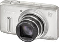 Canon PowerShot SX240 HS Digitalkamera 12,1 MP - 20 fach optischer Zoom bis 500 mm - Hybrid Bildstabilisierung 3 Zoll Display - Silber