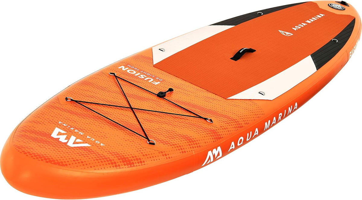 Aqua Marina Fusion All Around iSUP 330 x 81 x 15 cm - Aufblasbares SUP Board aus PVC - Mit Paddel und Safety Leash - Mehrfarbiges Allround Paddle Board