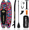 MATCHU Limited Edition SUP Board - 320 x 81 x 15 cm Aufblasbares Stand Up Paddle Board Set - 150 kg Tragkraft