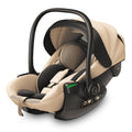 My Junior AURA ERGO i Size Babyschale 40 bis 87 cm - 170 Grad Liegeposition - 6 stufige Memory Schaum Kopfstütze - ISOFIX oder Fahrzeuggurt Beige