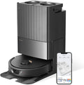 Roborock Qrevo Saugroboter 5500 Pa - 3D Kartierung und Doppeldrehmopps - Automatische Wasserbefüllung und Entleerung - Absaugstation Schwarz
