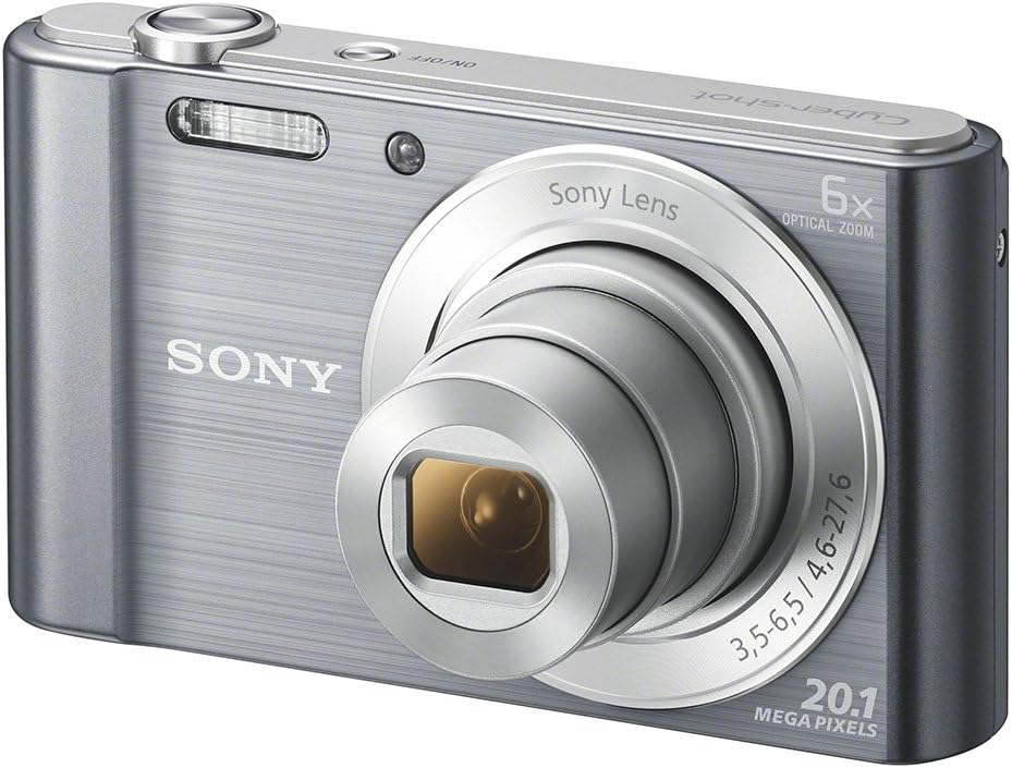 Sony DSC W810 Digitalkamera 20,1 MP - 6 fach optischer Zoom und 12 fach digitaler Zoom - 26 mm Weitwinkel SteadyShot - 2,7 Zoll Display Silber