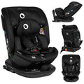 Lionelo Bastiaan RWF i Size Kindersitz 40 bis 150 cm - 360 Grad drehbar für rückwärts und vorwärts - ISOFIX und TopTether - 15 Höhenpositionen Schwarz