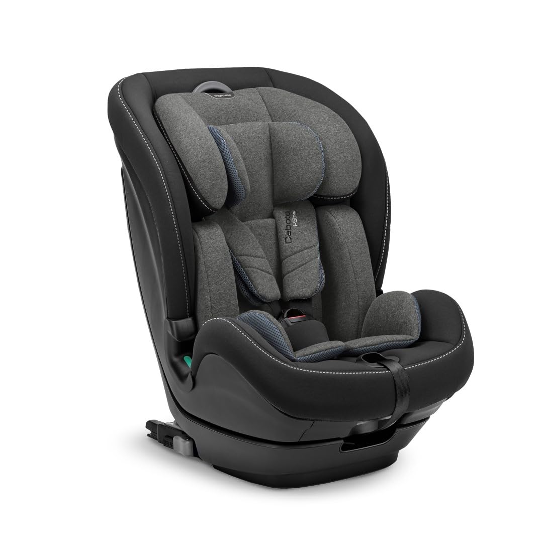 Kindersitz Caboto i Size 76 bis 150 cm - etwa 15 Monate bis 12 Jahre - vorwärtsgerichtet mit 9 Höhenpositionen - Vulcan Black 57 x 43 x 64 cm