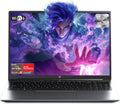 Gaming Laptop 16 Zoll - Ryzen 7 7735HS bis 4,8 GHz und FHD Display - 16 GB DDR5 RAM und 512 GB SSD - Beleuchtete Tastatur WiFi 6 Metallgehäuse Grau