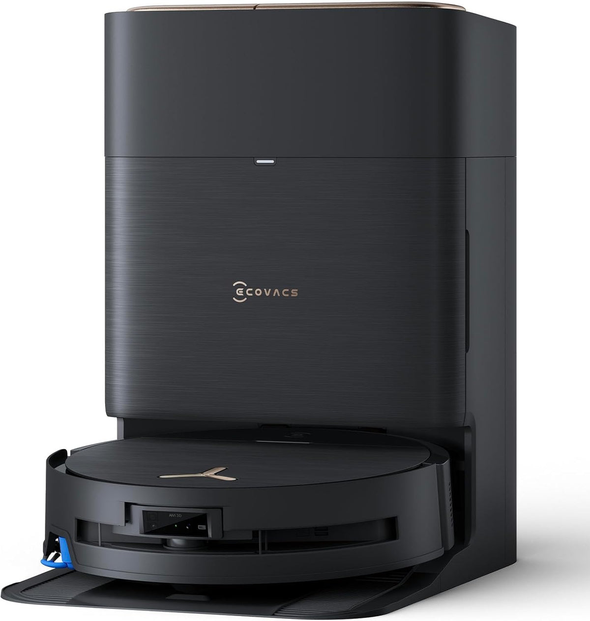 ECOVACS DEEBOT X9 PRO OMNI Saugroboter 16600 Pa - OZMO Roller und ZeroTangle 3.0 - TruEdge 2.0 Randreinigung - Heißwasser Moppwäsche und OMNI Station Schwarz