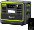 FOSSiBOT F2400 Powerstation - 2048 Wh LiFePO4 Batterie mit 2400 W Leistung - 4800 W Spitzenleistung und 3 AC Ausgänge - Für Camping Wohnmobil Zuhause