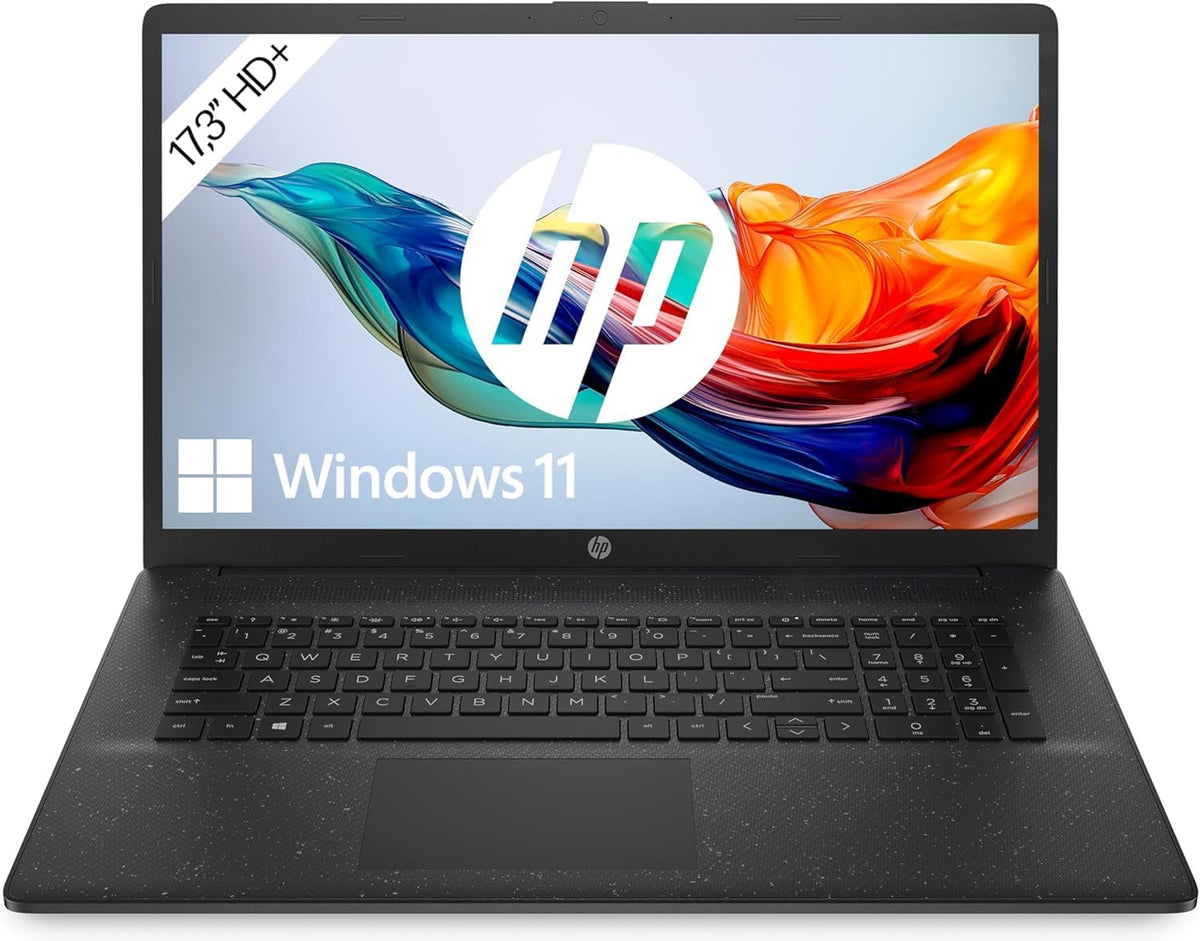 HP Laptop 17,3 Zoll HD Display - Intel Celeron N4500 Intel UHD Grafik - 8 GB DDR4 RAM 256 GB SSD - Windows 11 Home Schwarz