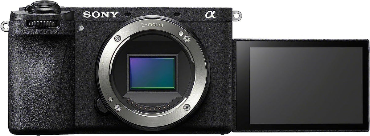 Sony Alpha 6700 Systemkamera - APS C CMOS Sensor mit KI Autofokus - 5 Achsen Bildstabilisierung und 4K 120p - Touch Display für Vlogging Selfies