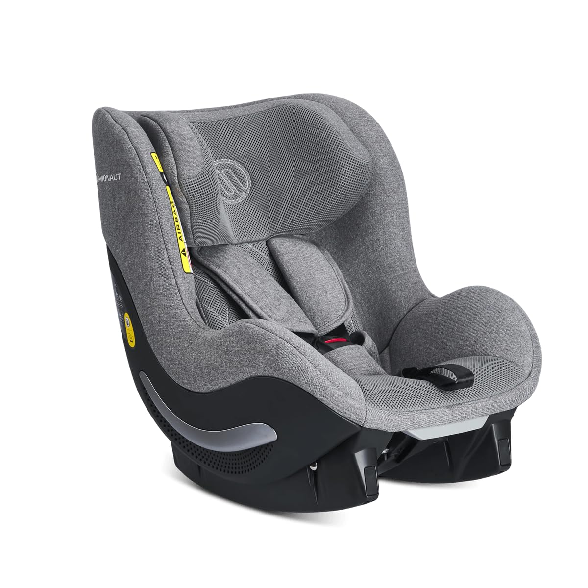 Reboarder Kindersitz AeroFIX RWF AirFlow bis 18,5 kg - rückwärtsgerichtet mit ISOFIX - atmungsaktive Sitzkonstruktion - Grau 63 x 43 x 62 cm