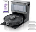 Shark PowerDetect RV2800YEEU Saug und Wischroboter - NeverTouch Pro mit 60 Tage Selbstentleerung - 3D LiDAR Navigation und NeverStuck - App Steuerung Schwarz