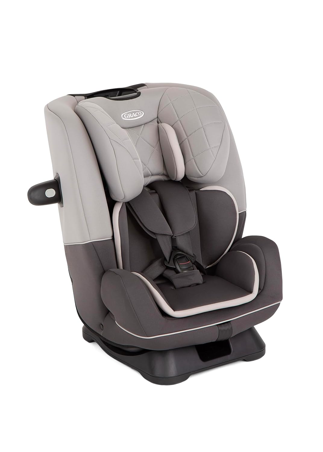 Graco SlimFit R129 Kindersitz 40 bis 145 cm - Rückwärtsgerichtet ab Geburt bis 105 cm - Vorwärtsgerichtet ab 76 cm - Seitenaufprallschutz Iron Grau