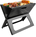 X Förmiger faltbarer Holzkohlegrill - Edelstahl Camping Grill für Outdoor Kochen - Tragbarer BBQ Grill für 3 bis 5 Personen