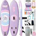 Niphean SUP Board 305 cm - Aufblasbares Paddle Board aus PVC - Balancierflügel und Kajaksitz für Anfänger - Für SUP Yoga Angeln und Surfen Lavender Whispers