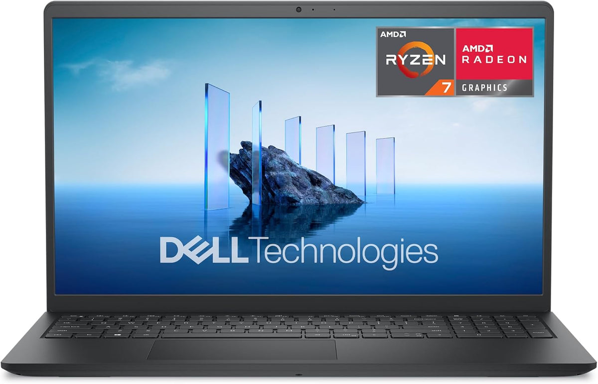 Dell 15 DC15255 Laptop 15,6 Zoll FHD 120 Hz - AMD Ryzen 7 7730U Radeon Graphics - 16 GB DDR4 RAM 1 TB SSD - Windows 11 Home QWERTZ Carbon Black