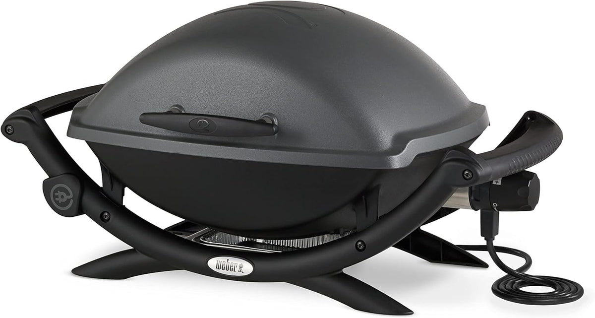 Elektrogrill 50 x 80,1 x 36,9 cm - Grillfläche 54 x 39 cm - porzellanemaillierter Gussrost und Seitentische - stufenlose Temperaturregelung