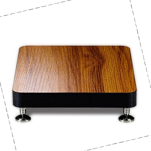 Stereo AV Ständer - 1 Ebene 39 x 44 cm mit 2,5 cm MDF Platte - Edelstahl Konstruktion für Lautsprecher Verstärker - Für Heimkino Studio Büro
