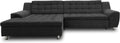 DOMO collection Merida Ecksofa mit Schlaffunktion - L Form Couch mit Bettkasten - Schlafsofa 304 x 200 x 84 cm - Dunkelgrau