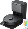 Saugroboter mit Absaugstation L60 - 5000 Pa Saugkraft - iPath Laser Navigation und Anti Haar System - für Hartböden Teppiche und Tierhaare