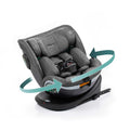 Kindersitz 360 Grad drehbar 40 bis 150 cm - ISOFIX und Top Tether - 5 Punkt Sicherheitsgurt bis 36 kg - mitwachsender Autositz Grau