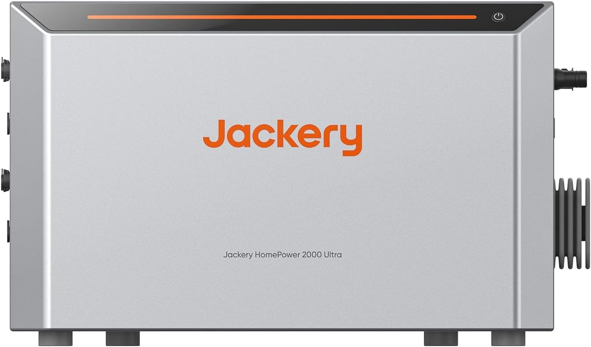 Jackery HomePower 2000 Ultra Balkonkraftwerk Speicher - 2kWh Stromspeicher mit Wechselrichter - Dual MPPT bis 2800W Solareingang - Erweiterbar bis 8kWh IP65