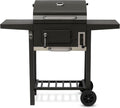 tepro Toronto Compact Holzkohlegrill Grillwagen - 3 fach höhenverstellbare Kohleebene - Feuerfeste Konstruktion mit Rädern - Anthrazit Edelstahl 108,5 x 52 x 95,5 cm