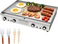 Profi Elektro Grillplatte Edelstahl - 66 cm Grillfläche - 4400 W Tischgrill mit Temperatursteuerung und Zubehör