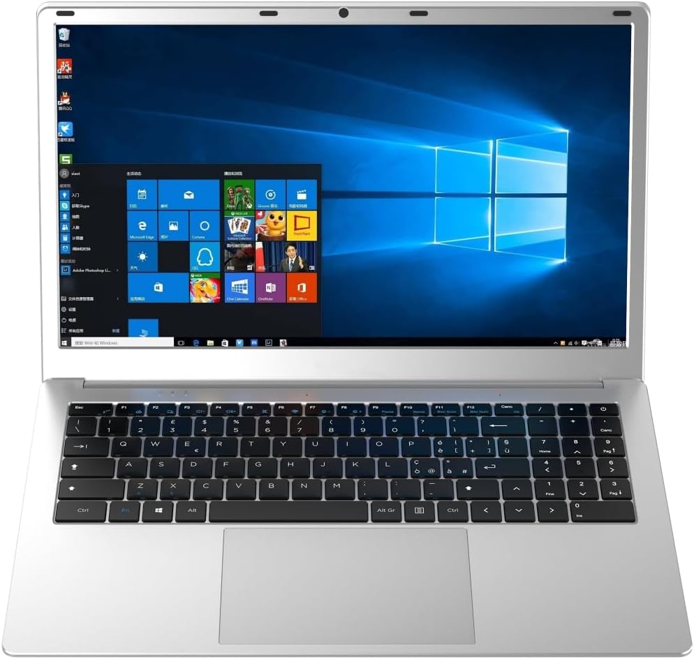 shinobee difinity Notebook 15,6 Zoll Full HD - Intel Celeron N3450 bis 2,2 GHz Intel HD Graphics 500 - 8 GB DDR4 256 GB SSD - Windows 11 Pro MS Office
