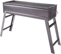 Faltbarer Holzkohlegrill Camping Grill - Tragbarer Outdoor Grill mit Belüftungssystem - Kompakter BBQ Grill für Garten Picknick Wandern