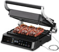 AMZCHEF XL Kontaktgrill 4 in 1 Elektrogrill - 2000 W mit Temperatursensor und GrillBoost - Wechselbare Antihaft Grillplatten