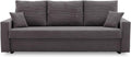 Couch Aikido I Schlafsofa - 223 x 90 x 75 cm für 3 Personen - Cord Poso 022 mit Bettkasten und Kissen - Moderne Couch mit Schlaffunktion