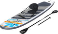 Hydro Force Bestway SUP Allround Board Set White Cap - 305 x 84 x 12 cm Aufblasbares Stand Up Paddle Board mit Sitz