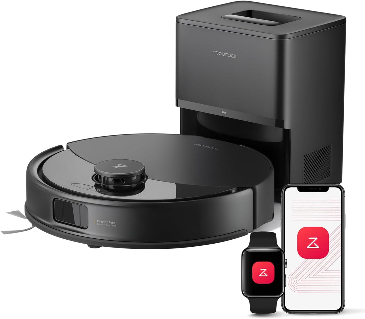 Saugroboter mit Wischfunktion Q10 X5 - 10000 Pa Saugkraft - Dual Anti Tangle und PreciSense LiDAR - Auto Entleerung für bis zu 7 Wochen