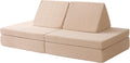 Hakuna Matte Kindersofa modular 4 Sitzer - Spielsofa aus weichem Teddystoff - Maschinenwaschbare Bezüge zum Spielen und Entspannen - 150 x 66 x 52,5 cm