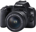 Canon EOS 250D Spiegelreflexkamera - 24,1 MP APS C CMOS Sensor mit DIGIC 8 - EF S 18 55 mm Objektiv und Vari Angle Display - 4K WLAN Bluetooth Schwarz