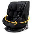 Osann One360 Klimax i Size Kindersitz - 40 bis 150 cm - 360 Grad drehbarer Reboarder mit ISOFIX All Black