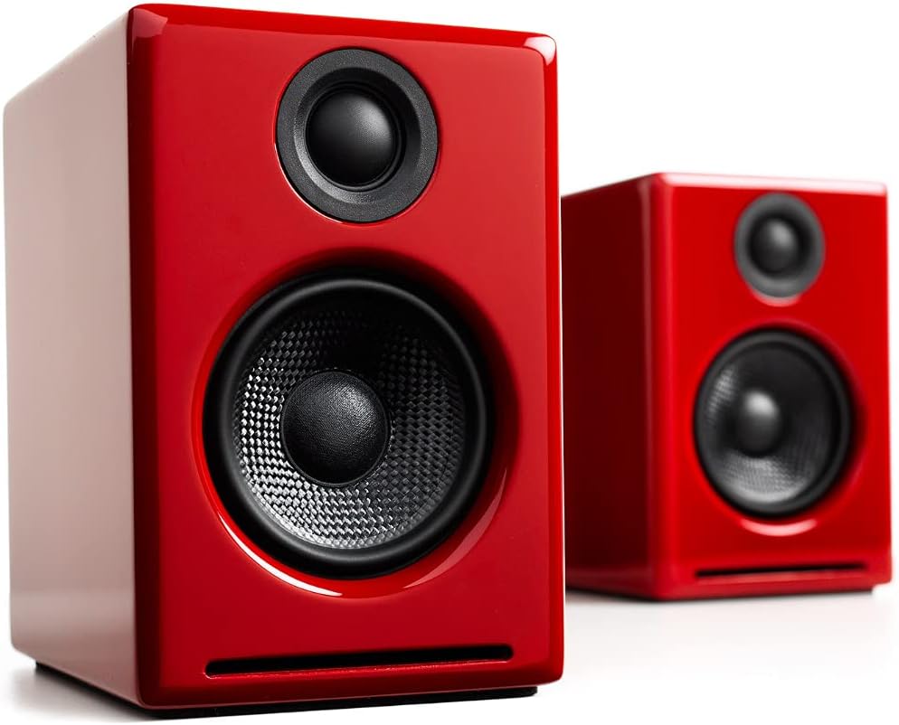 Audioengine A2 Plus Bluetooth Lautsprecher - 60 Watt Stereo USB Audio aptX und RCA - Desktop Computerlautsprecher - Holz