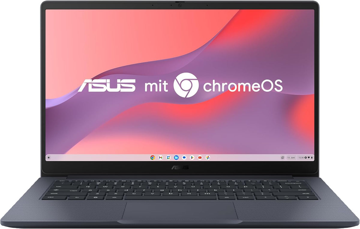 ASUS Chromebook CX14 CX1405CTA Laptop - 14 Zoll FHD 16 zu 9 Display und Intel Prozessor - 4 GB RAM und 128 GB eMMC - Intel UHD Grafik Chrome OS QWERTZ Blau