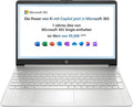 HP Laptop 15,6 Zoll Full HD - Intel Celeron N4500 und Intel UHD Graphics 600 - 4 GB DDR4 RAM und 128 GB SSD - Windows 11 Home S Modus Silber